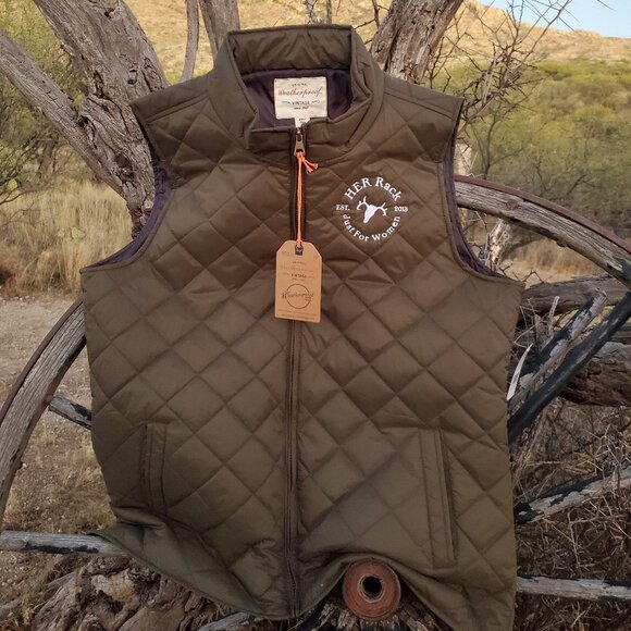 HER Rack Apparel Tops - HER Rack Puffer Olive Vest